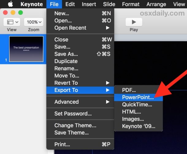 save as image from powerpoint for mac