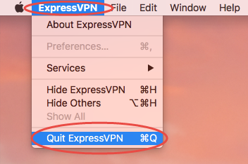 uninstall ExpressVPN for mac