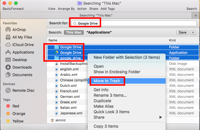 google drive for mac air