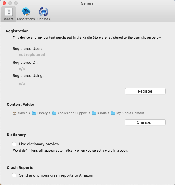 reinstall kindle for mac